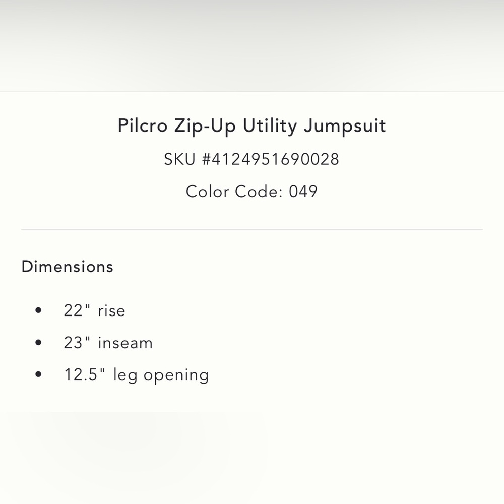 Pilcro Navy and White Zip-Up Utility Jumpsuit - Picture 10 of 10